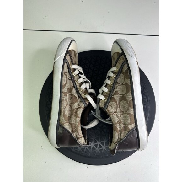 Coach Barrett 2 Brown Sneakers Sz 7B 37 - Picture 6 of 10
